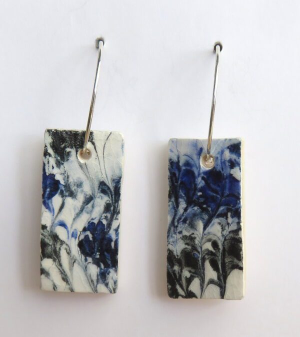 Indigo Water Colour Slip Rectangles (short)